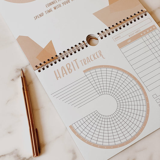 Habit tracker: 12 month calendar